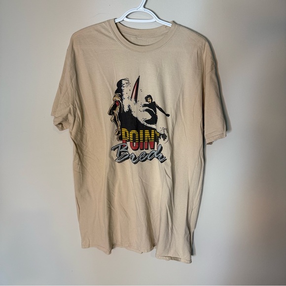 POINT BREAK Men’s Vintage Tan T-shirt Tee Surfing Movie Size XL - Picture 4 of 6